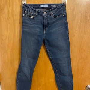 High Rise Dark wash skinny jeans